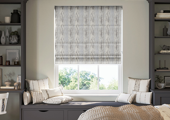 Kiryu, Pearl Grey - Twist&Fit Roman Blind - Image 3